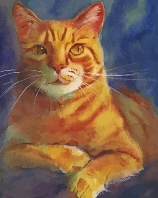 Yellow Cat Art Diamond Painting