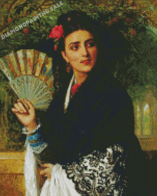Aesthetic Spanish Lady Diamond Painting