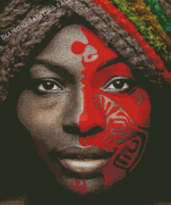 African Faces Woman Diamond Painting