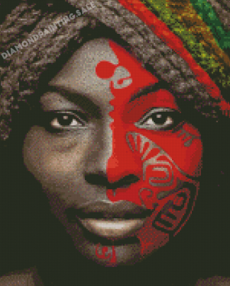 African Faces Woman Diamond Painting
