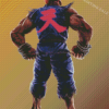 Akuma Video Game Character Diamond Painting