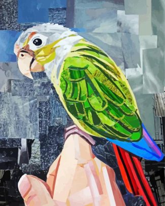 Bird Collage On Hand Diamond Painting