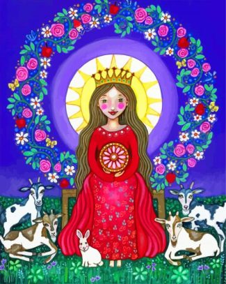 Capricorn Zodiac Queen Diamond Painting