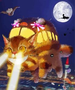 Cat Bus Totoro Character Art Diamond Painting