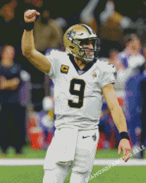 Cool Drew Brees Diamond Painting