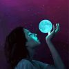 Girl With Moon Diamond Painting