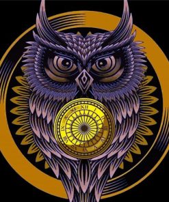 Golden Owl Art Diamond Painting