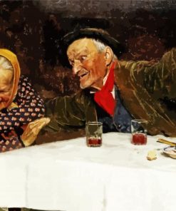 Happy Old Couple Diamond Painting