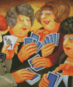 Ladies Playing Cards Beryl Cooks Diamond Painting