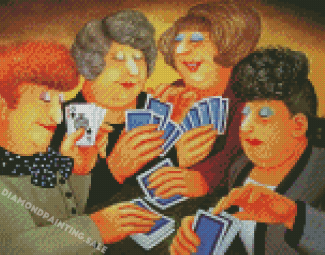 Ladies Playing Cards Beryl Cooks Diamond Painting