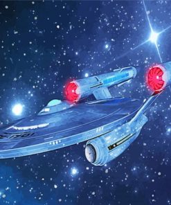 Starship Enterprise Art Diamond Painting