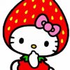 Strawberry Hello Kitty Diamond Painting