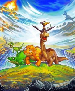 The Land Before Time Animation Art Diamond Painting