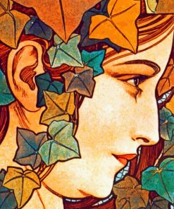 Vintage Art Nouveau Ivy Diamond Painting