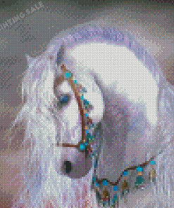 White Horses Fantasy Diamond Painting