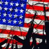 American Flag With Rifles Diamond Painting