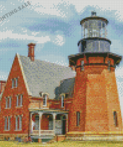 Block Island Lighthouse Building Diamond Painting
