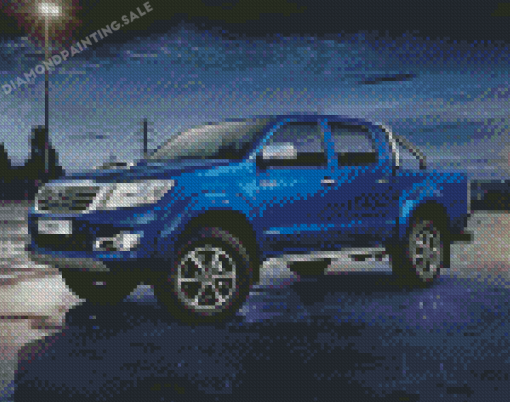 Blue Toyota Hilux Diamond Painting