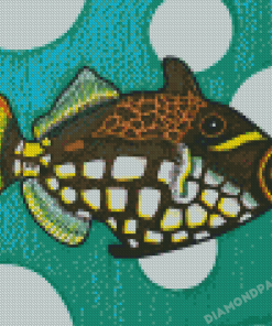 Clown Triggerfish Art Diamond Painting
