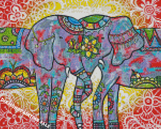 Elephant Love Diamond Painting