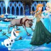 Elsa And Frozen Ice Skating Diamond Painting