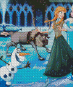 Elsa And Frozen Ice Skating Diamond Painting