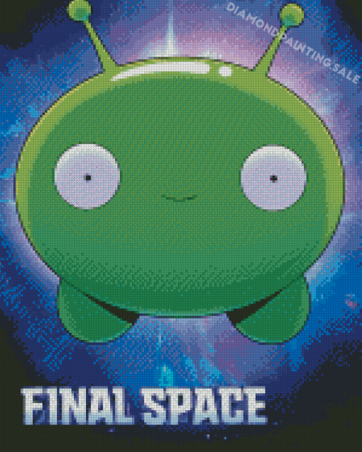 Final Space Mooncake Poster Diamond Painting