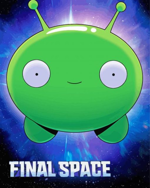 Final Space Mooncake Poster Diamond Painting