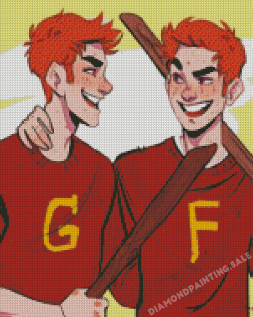 Fred Et George Weasley Art Diamond Painting