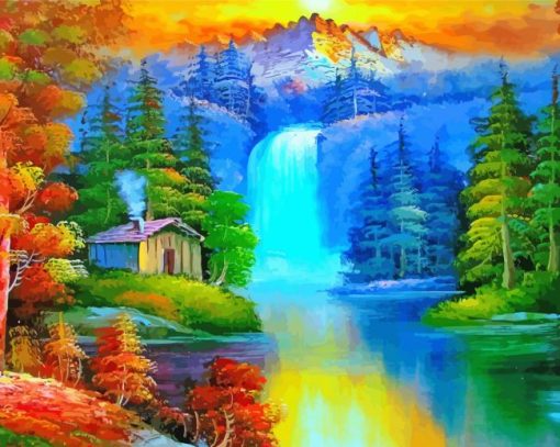 House River Landscape Art Diamond Painting