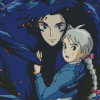 Howls Moving Castle Anime Diamond Painting