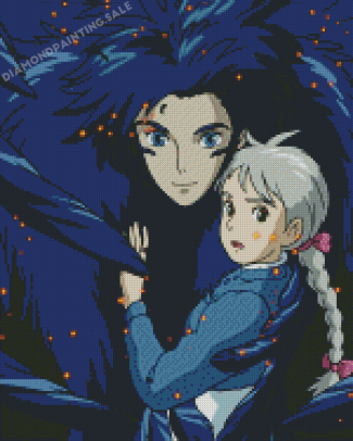 Howls Moving Castle Anime Diamond Painting