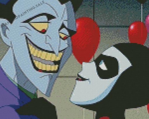 Joker And Harley Cartoon Diamond Painting