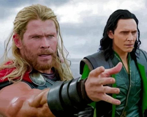 Loki And Thor Diamond Painting