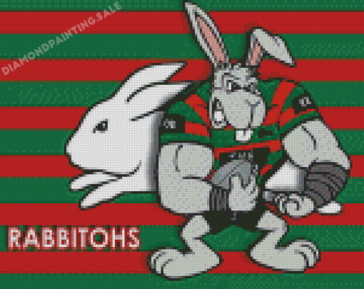Rabbitohs Rugby Team Diamond Painting