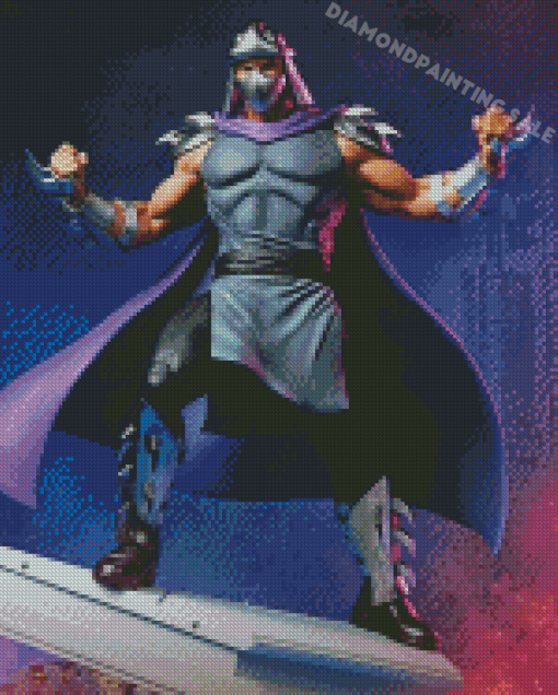 Shredder Tmnt Illustration Diamond Painting