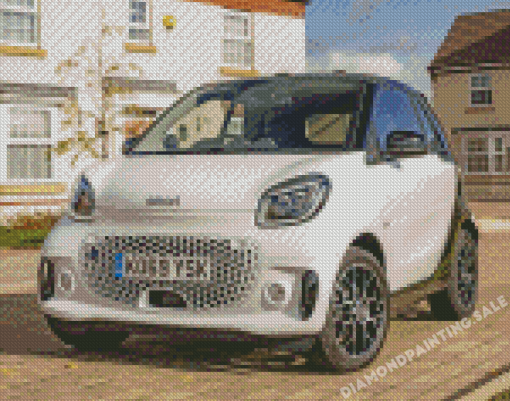 Smart Fortwo Electric Car Diamond Painting