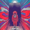 Space Odyssey Illustration Poster Diamond Painting