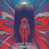 Space Odyssey Illustration Poster Diamond Painting