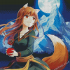Spice And Wolf Holo Anime Girl Diamond Painting