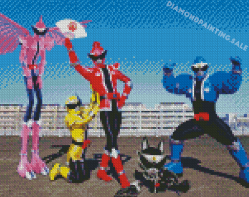 Super Sentai Heroes Diamond Painting