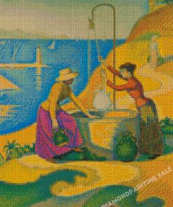 Woman At The Well By Paul Signac Diamond Painting