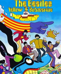 Yellow Submarine Poster Diamond Painting