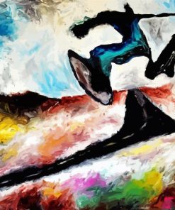 Abstract Man Running Diamond Painting