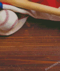 Aesthetic Baseball American Flag Diamond Painting