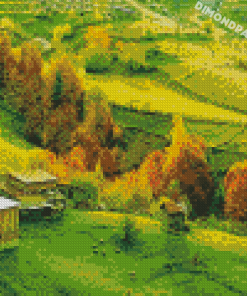 Aesthetic Country Landscape Diamond Painting