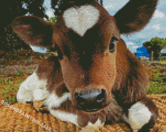 Aesthetic Cute Cows Diamond Painting