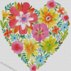 Aesthetic Floral Heart Diamond Painting