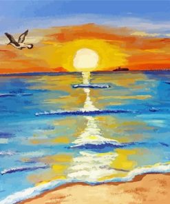 Aesthetic Sunrise Beach Diamond Painting