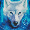 Aesthetic White Wolf Diamond Painting